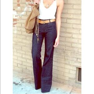 Tory Burch high waisted flare jeans